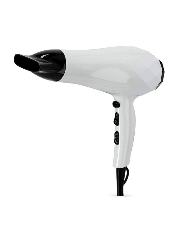 

Gennext Powerful Hair Dryer Salon Quality with Cool Shot Function, White/Black