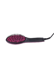 Gennext Hair Straightening Comb with LCD Display, Black/Pink