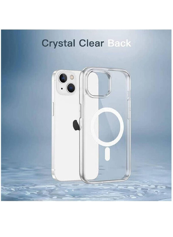 Apple iPhone 14 Shockproof Military Grade Protection Scratch Resistant MagSafe Magnetic Mobile Phone Case Cover, Clear