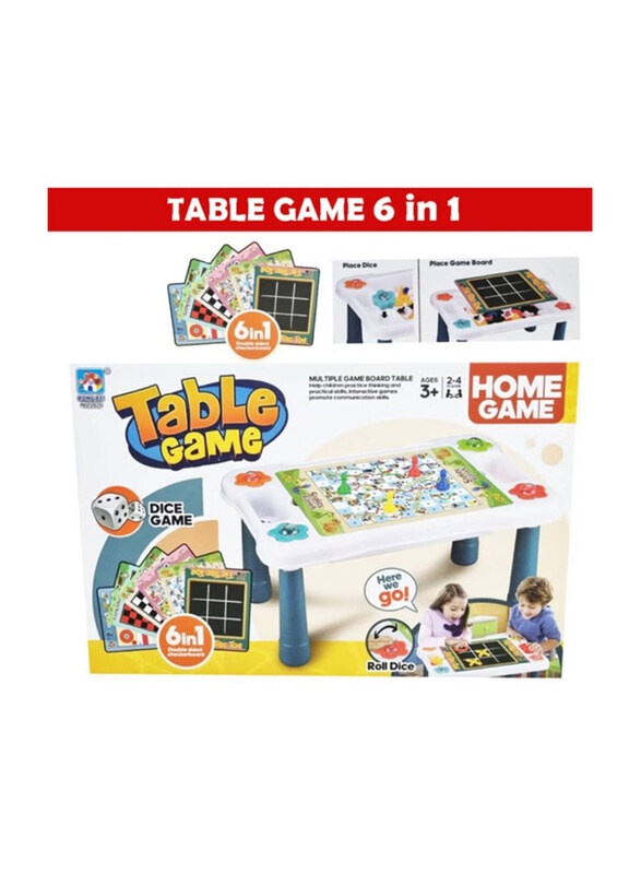 

Gennext Table Game 6-in-1, Multicolour