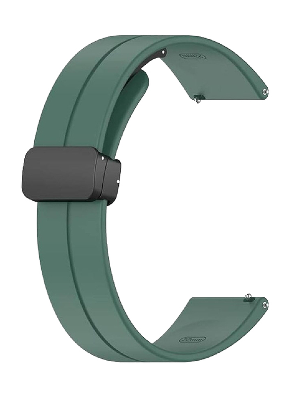 Replacement Quick Release Soft Sport Wristband Magnetic Clasp Strap for Huawei Watch Buds/Huawei Watch GT 4, Green