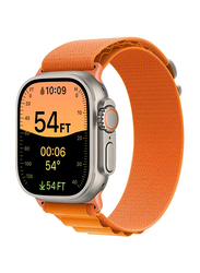 Zoomee Replacement Alpine Loop Band Strap for Apple Watch Ultra/49mm/45mm/44mm/42mm, Orange