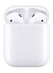 Wireless Bluetooth In-Ear Headphones with Charging Case, White