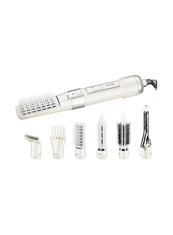 Gennext 7-in-1 Professional Multifunctional Interchangeable Ceramic Hair Curler Set, GM-4836, White