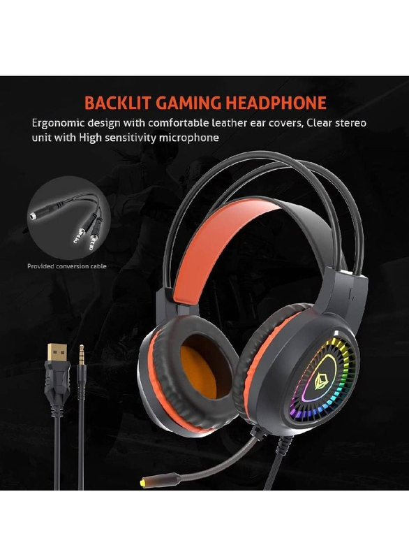 Meetion MT-C505 Anti-Ghost Gaming Combo Kit for PC with Backlit, Black