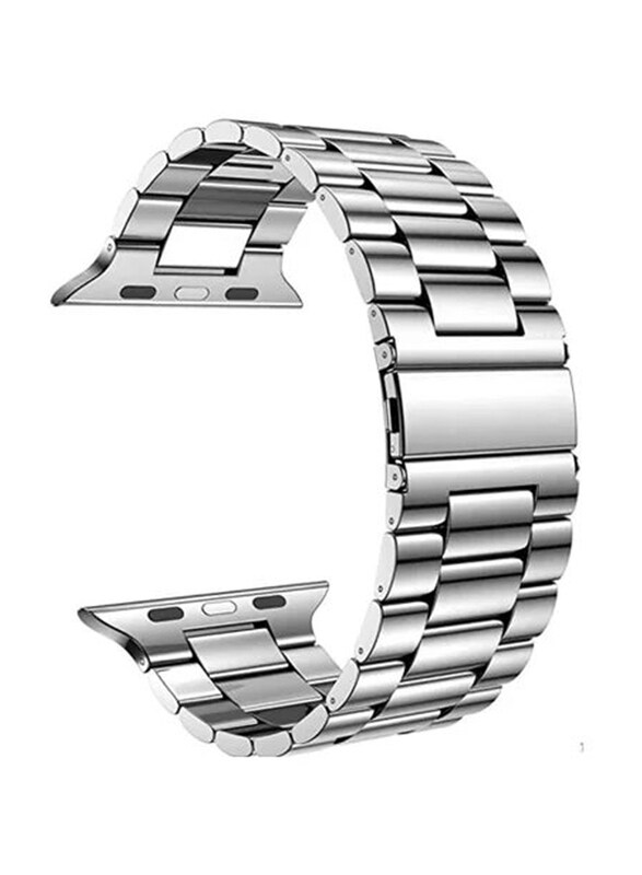 

Gennext Fashion Metal Stainless Steel Strap for Smart Watch 44mm, Silver