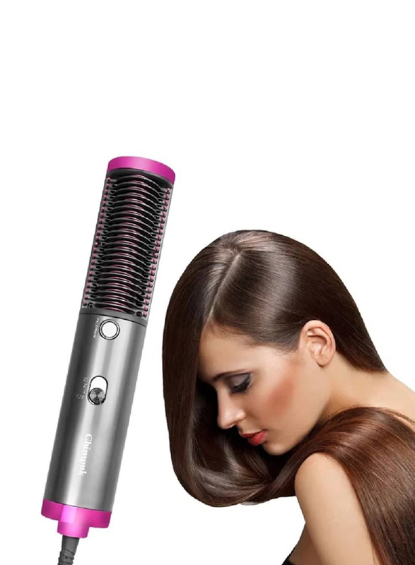 Gennext 3 in 1 Hot Air Comb Hair Straighter, Grey