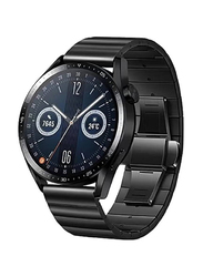 Gennext Replacement Stainless Steel Strap for Huawei Watch GT2 Pro 22mm/Porsche style Band for Huawei GT4 46mm/Watch 4 Pro/watch 4/watch Ultimate/Huawei GT3 46mm/Watch 3/Watch 3 Pro/GT3 Pro, Black