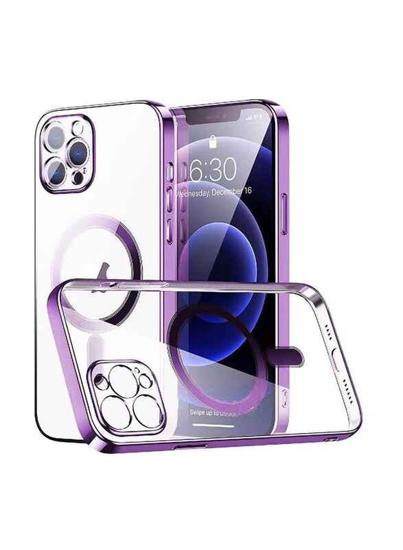 

Generic Apple iPhone 13 Pro Max Luxury Hybrid Magsafe Magnetic Charging Mobile Phone Case Cover, Purple