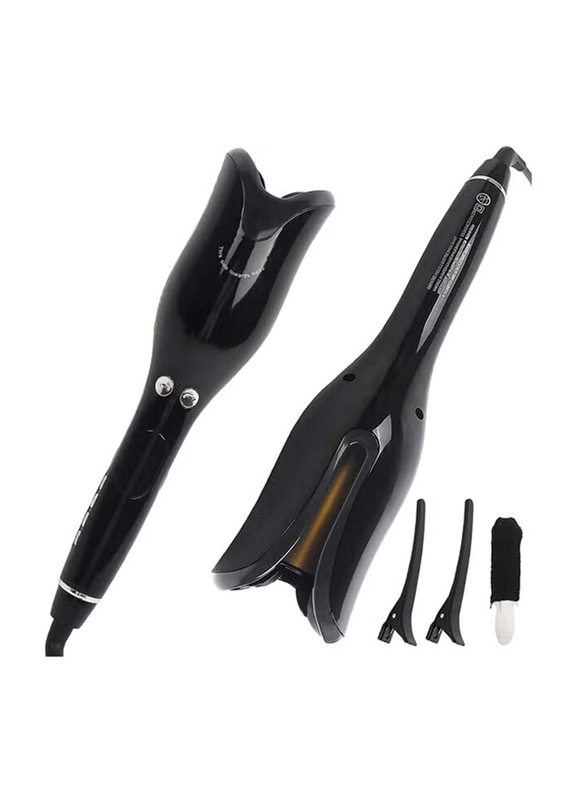 R157 Automatic Professional Rotating Curling Hair Curler, Black