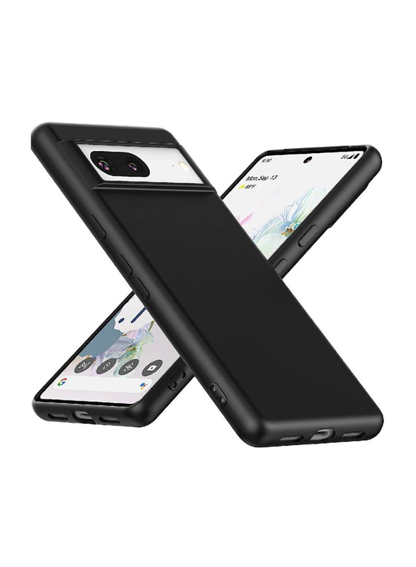 Gennext Google Pixel 7 Soft Silicon TPU Mobile Phone Case Cover, Black