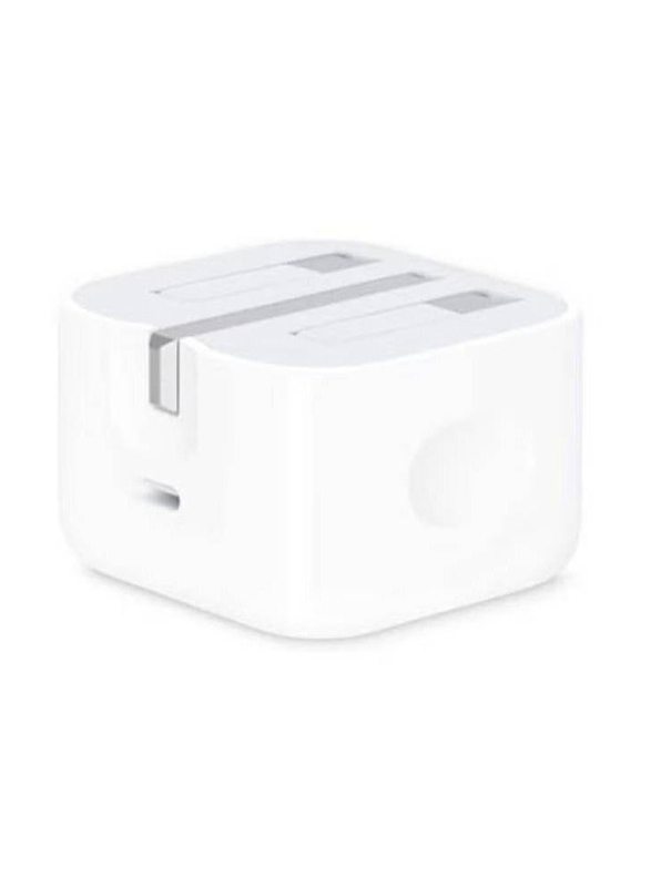 Gennext 20W USB Type-C PD Charger Plug for Apple iPhone 13 Pro Max, White