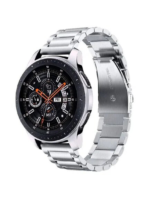 

Gennext Metal Strap Compatible with Galaxy Watch 46mm Strap & Gear S3 Classic Band 22mm, Silver