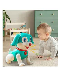 Musical Barking Jumping Dog Toys With Flashing Light & Sound, Sea Green