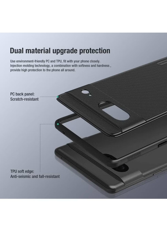 Nillkin Google Pixel 7 Super Frosted Shield Pro Matte All-Round Protection Anti-Scratch Mobile Phone Case Cover, Black