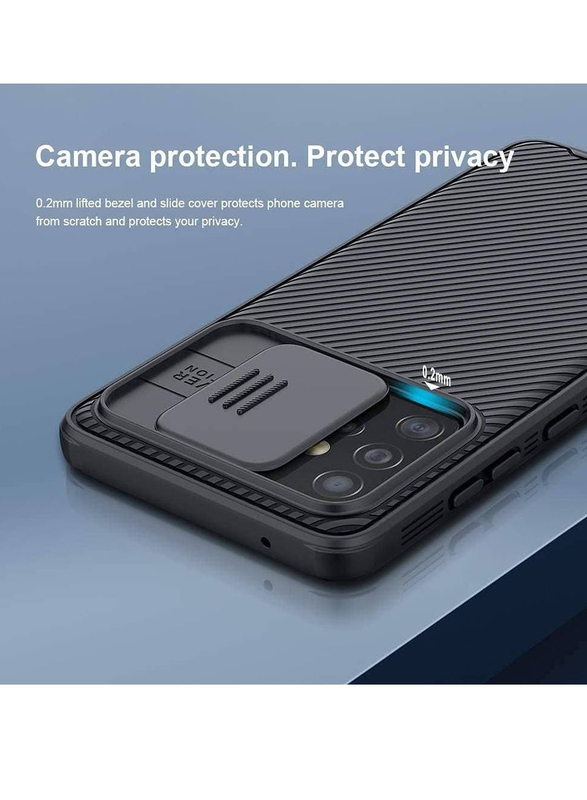 Nillkin Samsung Galaxy A52S CamShield Slim Ultra Thin Anti-Scratch Protective Hard PC TPU Mobile Phone Case Cover, Black