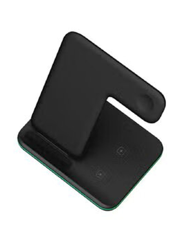 Gennext 3-in-1 Z5 Wireless Charger Stand, Black