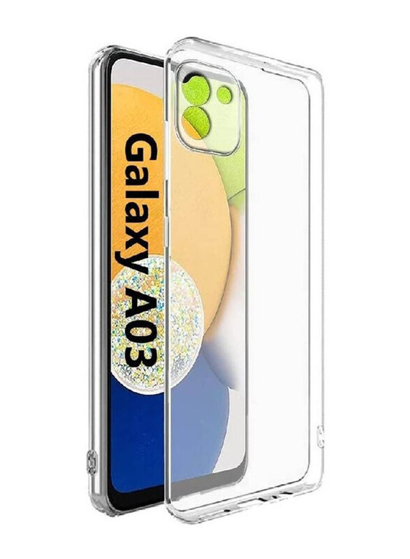 

Gennext Samsung Galaxy A03 Soft Silicone Shockproof Anti-Scratch Protective Mobile Phone Back Case Cover, Clear