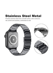 Gennext Upgraded Version Stainless Steel Strap with Case for Apple Watch Ultra SE2 SE & Series 8/7/6/5/4/3/2/1 49mm/45mm/44mm/42mm, Dark Grey