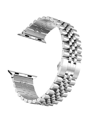 Gennext Stainless Steel Band for Apple Watch 49mm, Silver