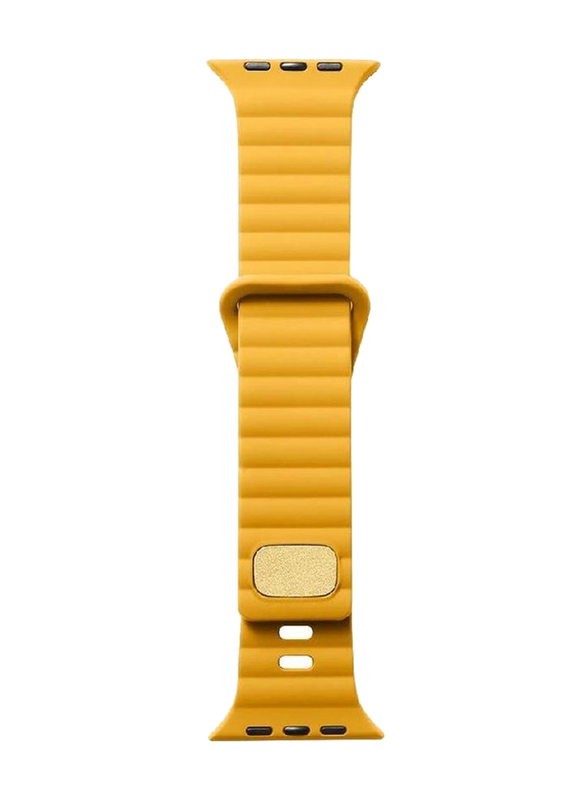 Gennext Replacement Sport Silicone Breathable Design Strap for 42/44/45/49mm, Yellow