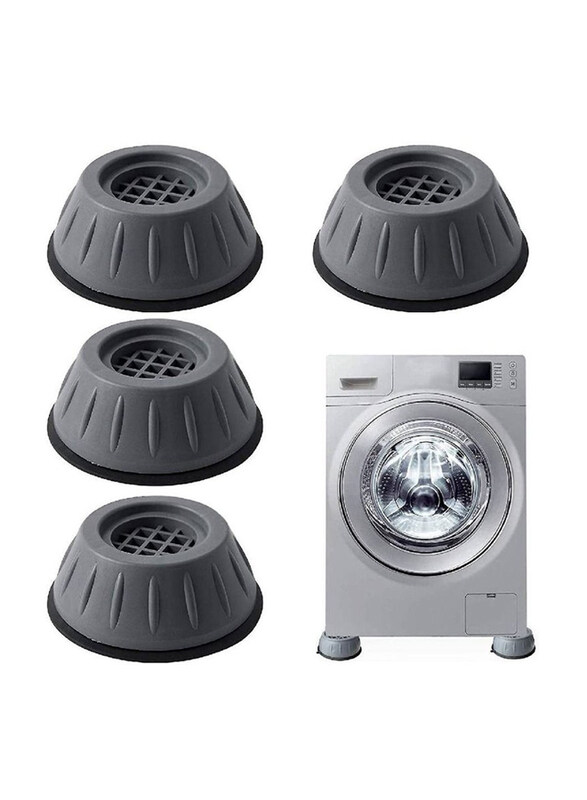 

Gennext 4-Piece Anti Vibration Pads for Washer Dryer Shock And Noise Cancellation, Grey