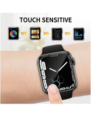 Zoomee 2-Piece Full Coverage Easy Installation Bubble-Free Screen Protector for Apple Watch Series 8/7 45 mm, Clear