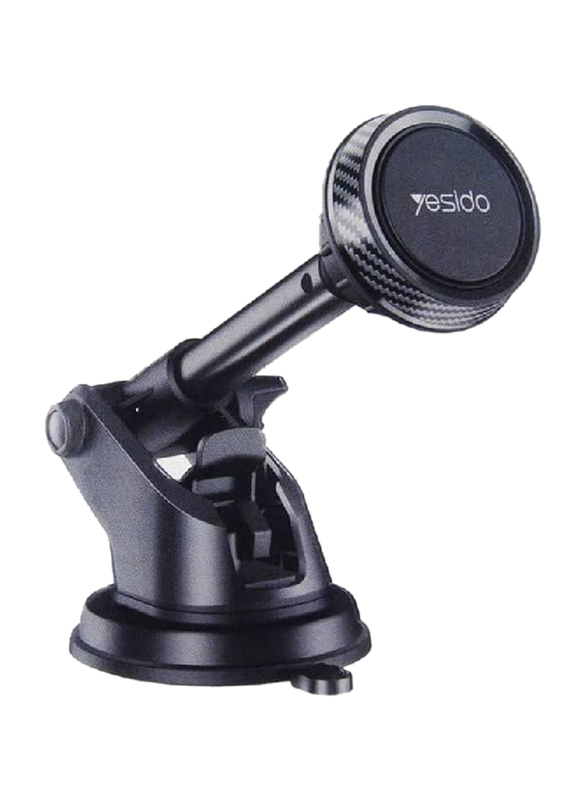 Yesido C67 Angle Adjustable Telescopic Long Arm Mobile Phone Car Holder, Black