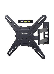 Gennext TV LCD Monitor Wall Mount Full Motion Swing Out Tilt Swivel Articulating Arm Angle Adjustable for Flat Screen TVs, Black