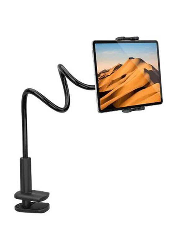 

Gennext Lazy Long Arm Desk Tablet Stand Mount Holder for iPad Air Mini/iPad Pro/Galaxy Tabs/Switch/iPhone/All 4-12.9-inch Mobile & Tablets, Black