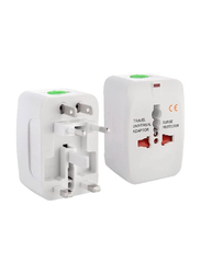 Easy to Carry Multifunction Conversion Universal Travel Adapter, White