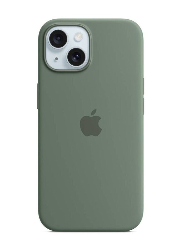 

Gennext Apple iPhone 15 Plus Shockproof Anti-Scratch Microfiber Protective Slim Liquid Silicone Mobile Phone Case Cover, Green