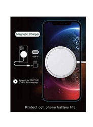 Gennext Wireless Magnetic Charger, 15W, White