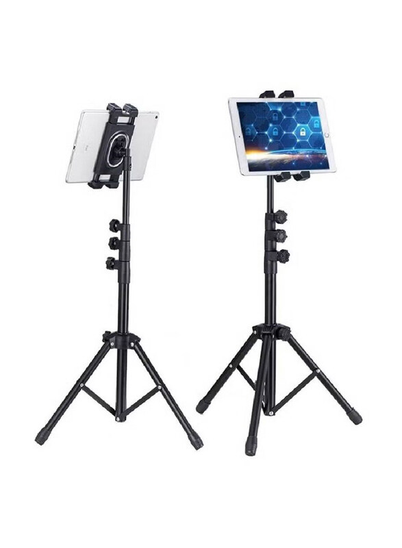 

Gennext Universal Telescopic Tripod Stand for Tablets, Black