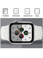 Zoomee Full Coverage Easy Installation Bubble-Free Screen Protector for Apple Watch Series 8/7 41mm, 2 Pieces, Clear