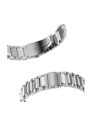 Gennext Replacement Stainless Steel Quick Release Strap Band for Samsung Galaxy Watch Active 2 40/44/20mm, Silver