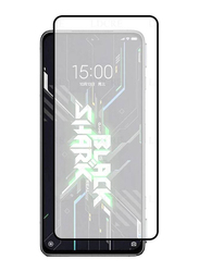 Xiaomi Black Shark 5 Rs 9H Tempered Glass Screen Protector, Clear/Black