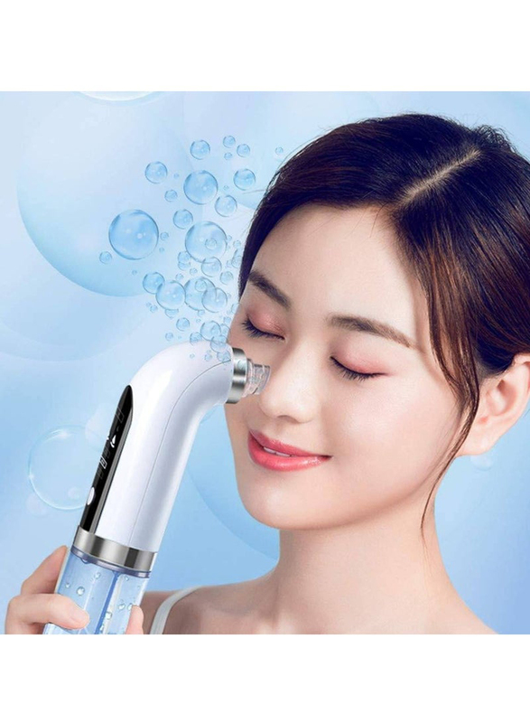 Gennext Electric Facial Suction Vacuum Cleaner for Blackhead, Pores, Acne & Pimple, White