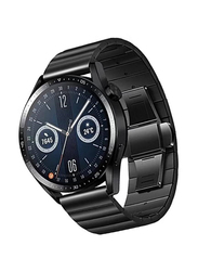 Gennext Replacement Stainless Steel Strap for Huawei Watch GT2 Pro 22mm/Porsche style Band for Huawei GT4 46mm/Watch 4 Pro/watch 4/watch Ultimate/Huawei GT3 46mm/Watch 3/Watch 3 Pro/GT3 Pro, Black