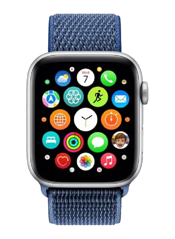 Gennext Nylon Sport Soft Replacement Strap for Apple Watch 41mm/40mm/38mm, iWatch Series 8/7/6/SE/5/4/3/2/1, Blue