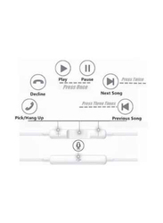 Gennext Wired In-Ear Earphones with Mic, White/Blue