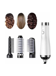 Gennext 3 in 1 Hair Straightener Brush for Hair Dryer Brush Electric Comb Curler Hair Dryer Brush, White