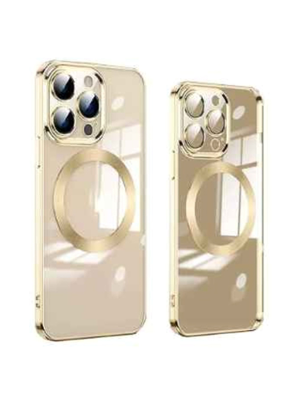 Apple iPhone 14 Pro Shockproof Anti-Fall Mobile Phone Case Cover, Gold