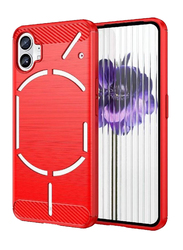Nothing Phone 1 Ultra Slim Shock Absorption Soft TPU Protective Mobile Phone Back Case Cover, Red