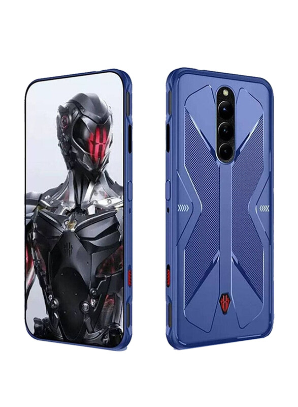 

Olliwon Red Nubia Magic 8 Pro/8 Pro+ Protective Shockproof Soft Silicone Back Mobile Phone Case Cover, Blue