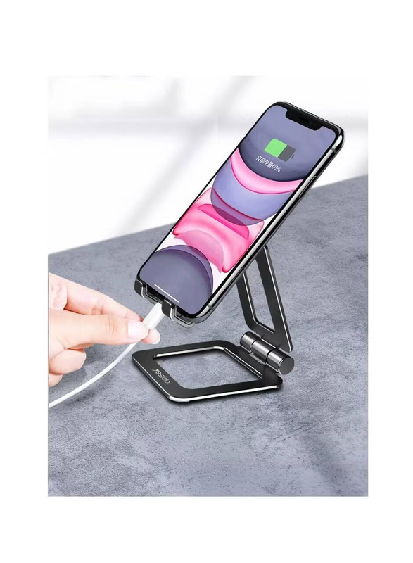 Yesido 12cm Foldable Mobile Phone Holder for Smartphones, Black