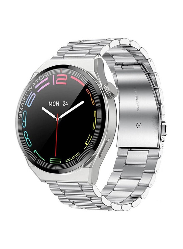 

Generic HD Screen IP67 Waterproof Stainless Steel Smartwatch, Silver