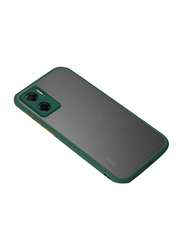 Zoomee Redmi Note 11E Silicone Bumper Shockproof Matte Mobile Phone Back Case Cover, Green