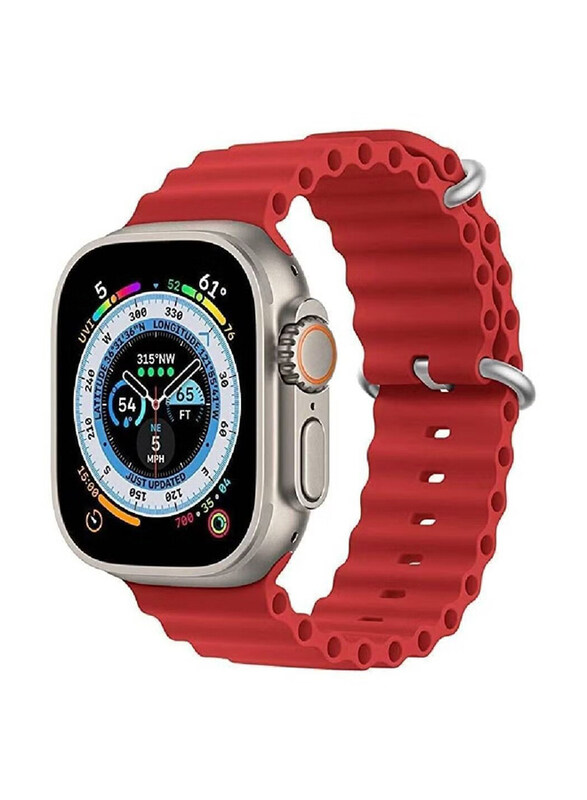 

Gennext Sport New Silicone Band for Apple iWatch Series Ultra 8/7/6/5/SE, Red