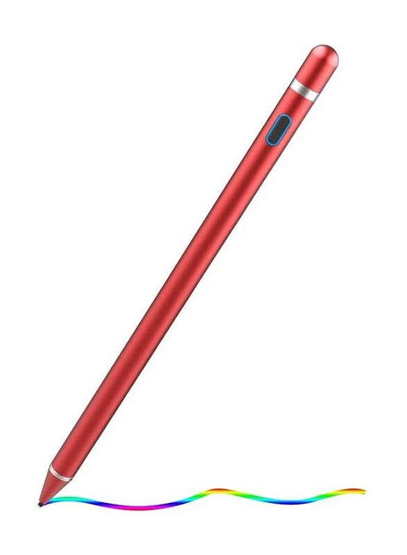 

Gennext High Sensitivity Active Stylus Pencil for Apple iPad Touch Screens Digital Stylus Pen, Red